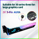 customized 5v 3-pin rgb graphics card holder colorful rgb gpu support video card holder bracket