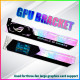 customized 5v 3-pin rgb graphics card holder colorful rgb gpu support video card holder bracket