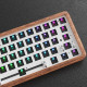 61-key solid wood mechanical wired keyboard set 60% lined switch seat hot-swappable with rgb light