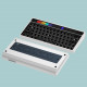 64-key rgb sonic spectrum cnc aluminum alloy titanium linear gray hot-swappable customized mechanical keyboard kit