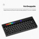 64-key rgb sonic spectrum cnc aluminum alloy titanium linear gray hot-swappable customized mechanical keyboard kit