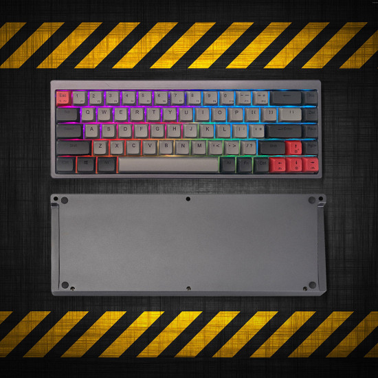 wired mechanical keyboard with cnc aluminum case - 65% (68 key) gaming keyboard pre-order