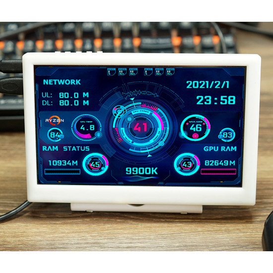 7 inches portable mini computer monitor extended display screen