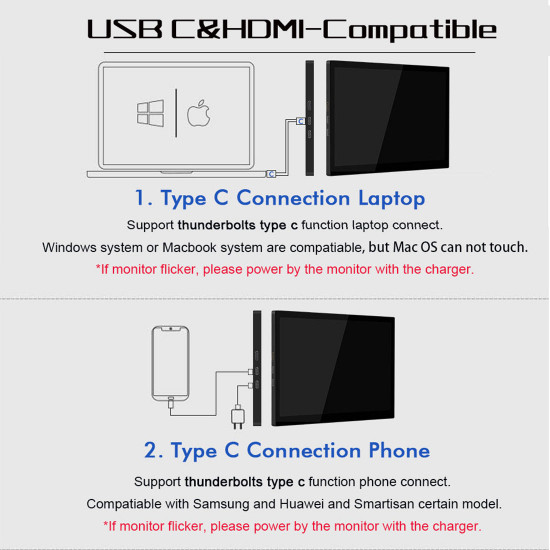 8.9-inch portable full hd pc monitors lcd touchscreen game display