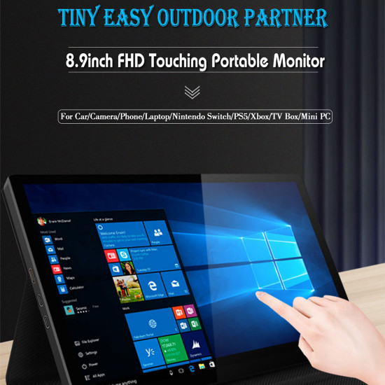 8.9-inch portable full hd pc monitors lcd touchscreen game display