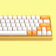 ac064 wired bluetooth three-mode mechanical keyboard with hot-swappable rgb backlit banana switch