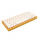 ac064 wired bluetooth three-mode mechanical keyboard with hot-swappable rgb backlit banana switch