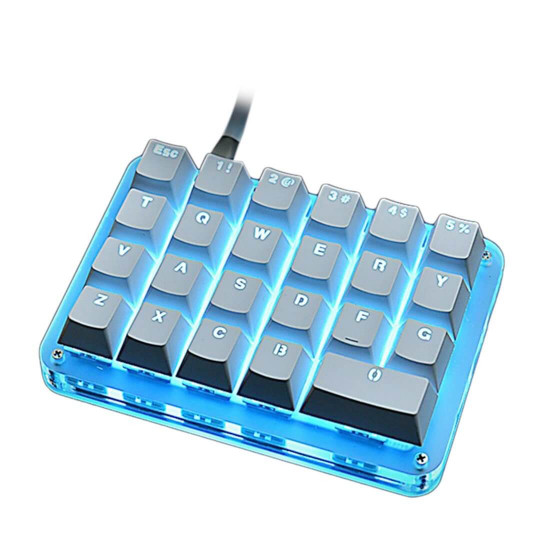 amazing23 portable one handed mechanical keyboard