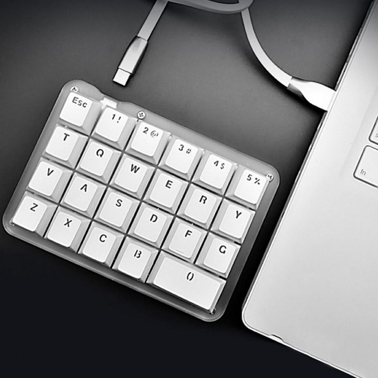 amazing23 portable one handed mechanical keyboard