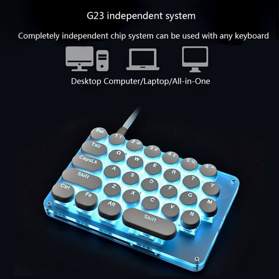 amazing31 portable one handed mechanical keyboard