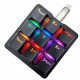 amazing9 square keycaps portable rgb one-handed numeric keyboard