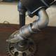 american industrial retro steam punk rocket lamp