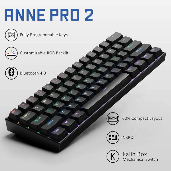 anne pro 2 61 keys 60% mechanical keyboard