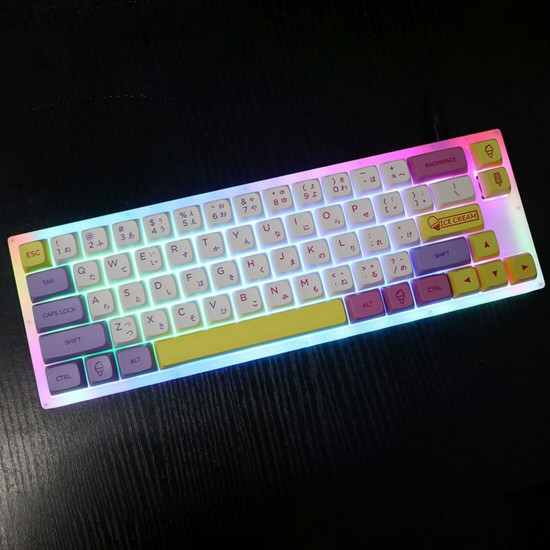 bg68 68 keys acrylic mechanical keyboard kit