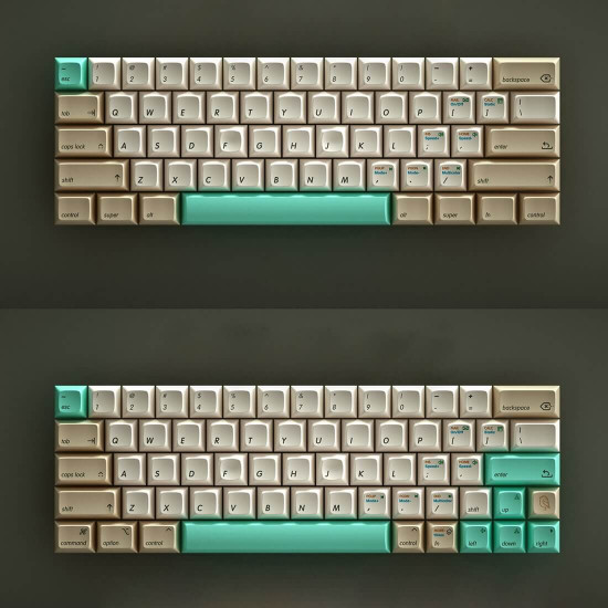 bluebird dsa height pbt keycaps set