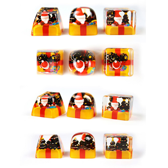 christmas custom resin santa keycap mechanical keyboard crafts