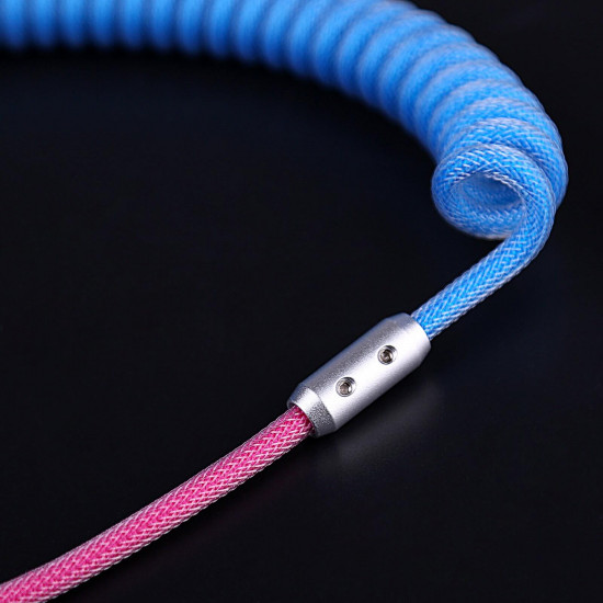 coiled type c usb cable