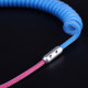 coiled type c usb cable