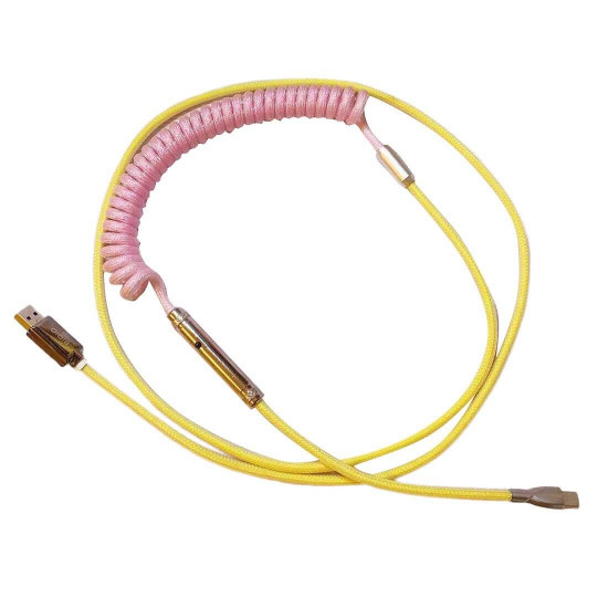 coiled type c usb cable