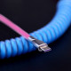 coiled type c usb cable