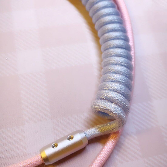 coiled type c usb cable