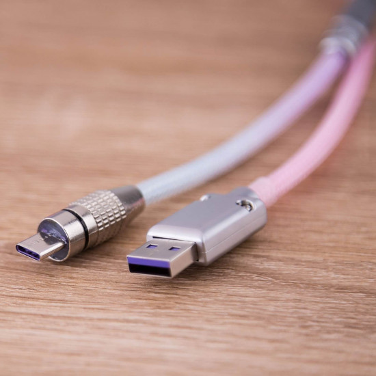 coiled type c usb cable