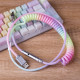 coiled type c usb cable