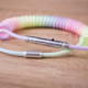 coiled type c usb cable