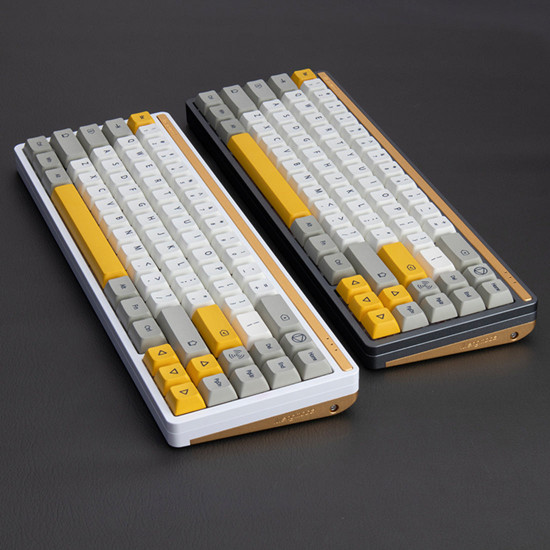 customized cnc aluminum alloy 71 key mechanical keyboard