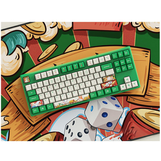 dagk 132pcs pbt dye-sub mahjong keycaps