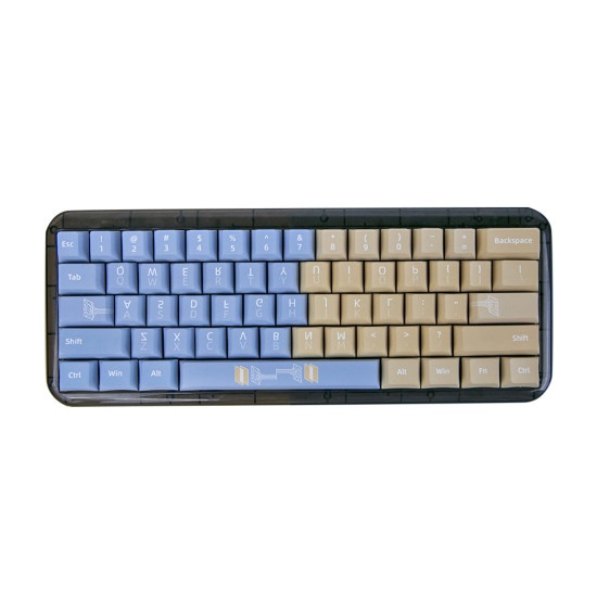 deerwalk wormhole mechanical keyboard pbt sublimation keycap