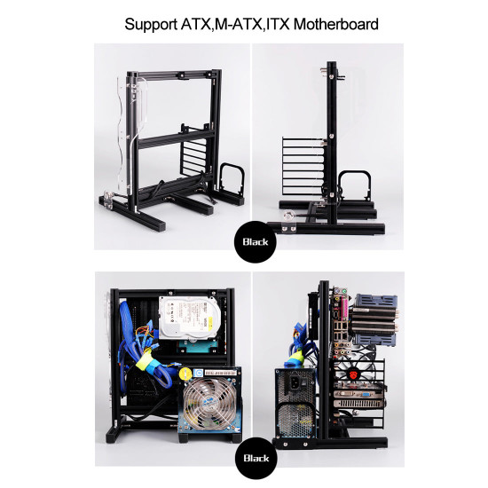 diy portable computer motherboard case rack