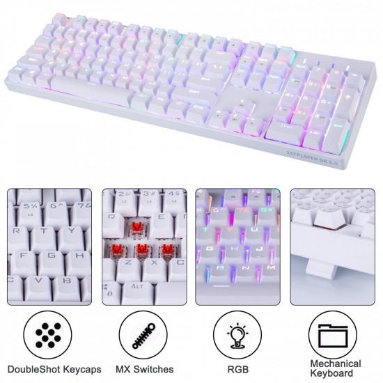 dk5.0 104 keys pbt mechanical keyboard