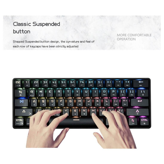 dk61 60% bluetooth dual-mode mechanical keyboard