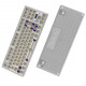 gg86 wired single-mode hot-swappable split configuration customized keyboard set gasket fog transparent