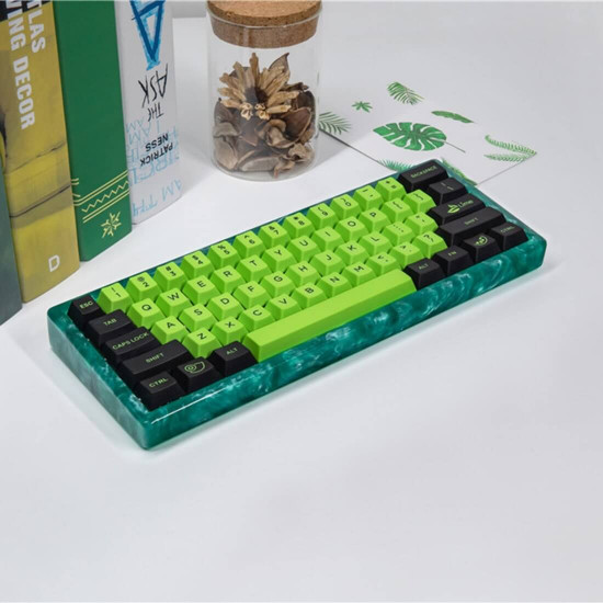 gh60 customized backlight resin hard shell case