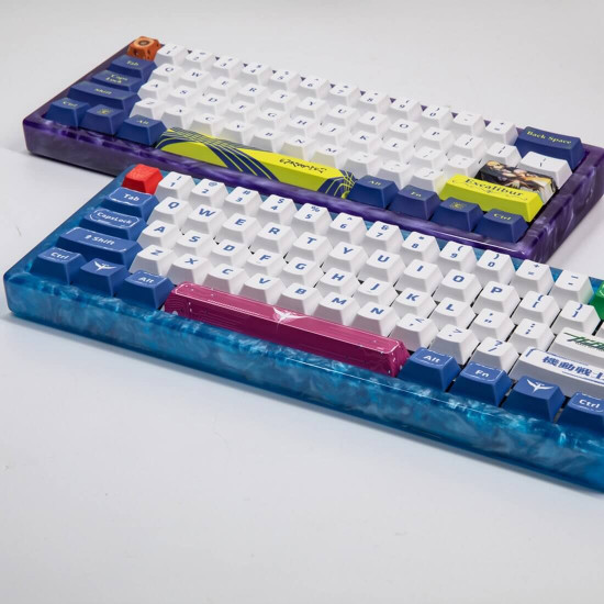 gh60 customized backlight resin hard shell case