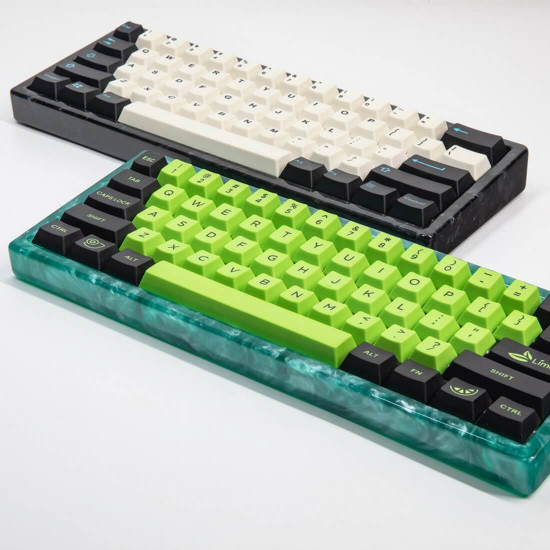 gh60 customized backlight resin hard shell case