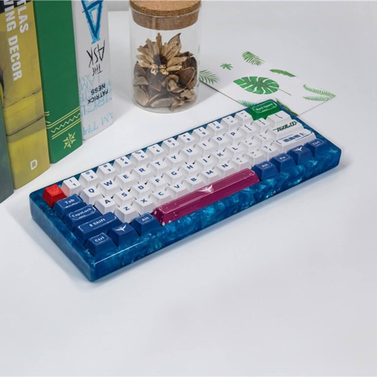 gh60 customized backlight resin hard shell case