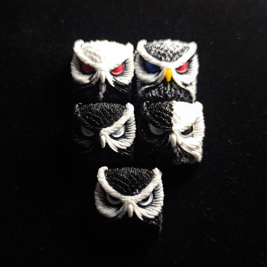 fk owl handmade customized resin keycaps