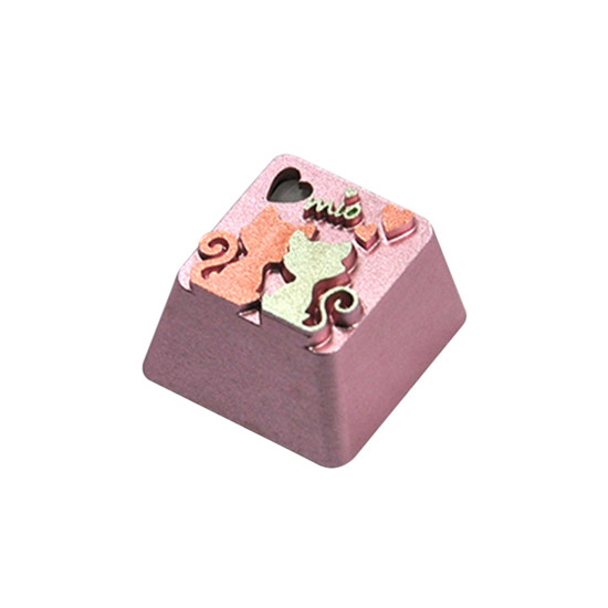 holyoops metal cat back keycap