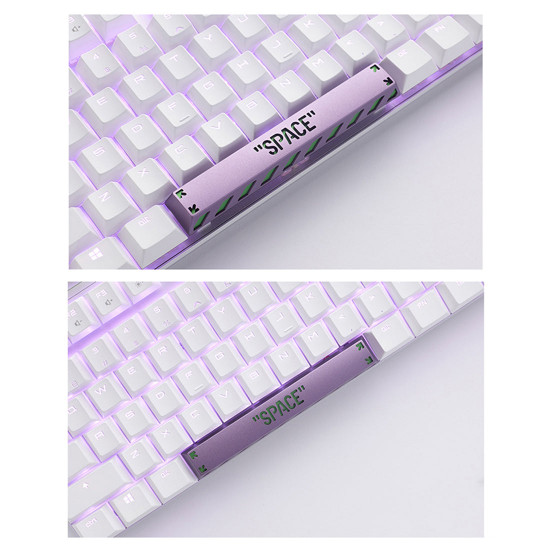 holyoops metal translucent space keycap