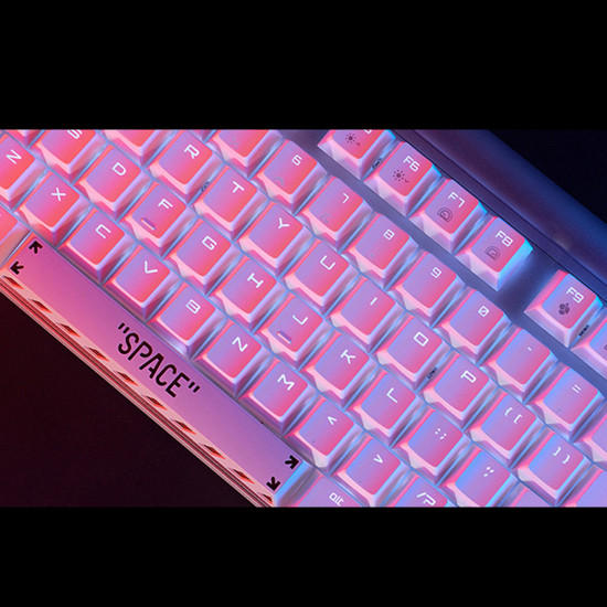 holyoops metal translucent space keycap