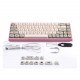 keydous nj68 three modes 2.4g plug wire bluetooth hot plugging rgb keyboard wireless technical keyboard