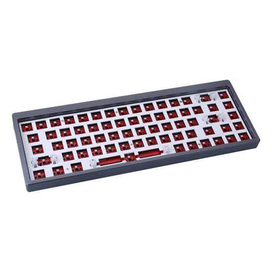 68-key diy 65% qmk hot-swappable rgb led backlit type c pcb mechanical keyboard kit pre-order