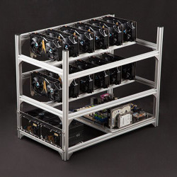 mining rig frame 12 gpu open-pit mining machine frame case