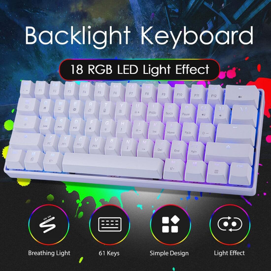 mk21 61 keys mechanical gaming keyboard