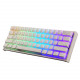 mk25 61 keys mechanical gaming keyboard - white