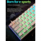 mk25 61 keys mechanical gaming keyboard - white