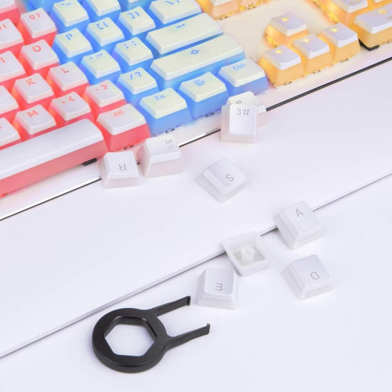 oem profile pudding keycaps double shot pbt keycap set